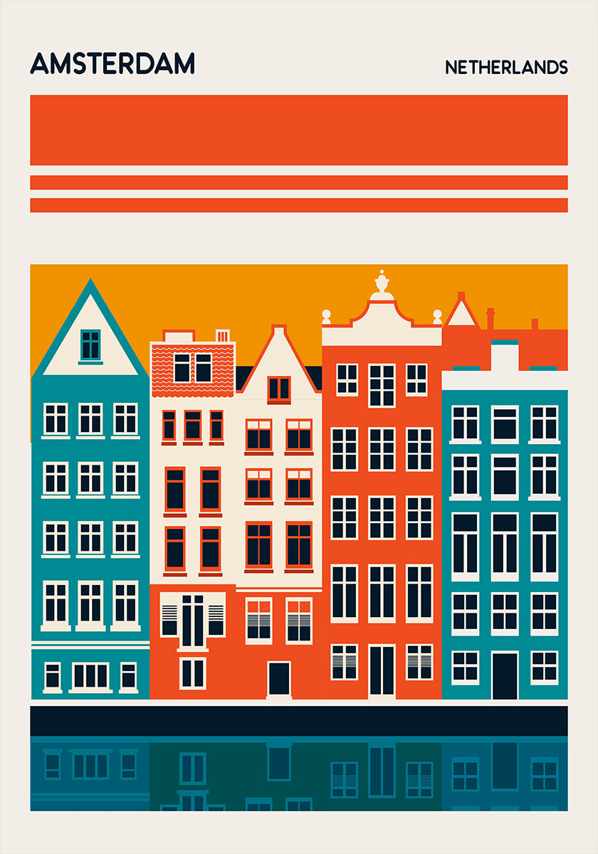 Amsterdam Travel Plakat Plakat - Posterbox