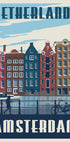 Amsterdam Travel Print Plakat - Posterbox