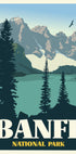 Banff National Park Travel Print Plakat - Posterbox
