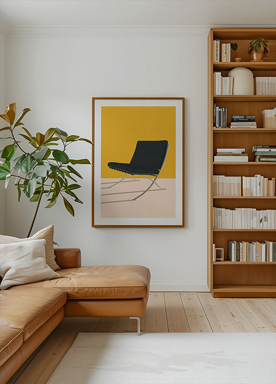 Barcelona Chair By Mies Van Der Rohe - Posterbox