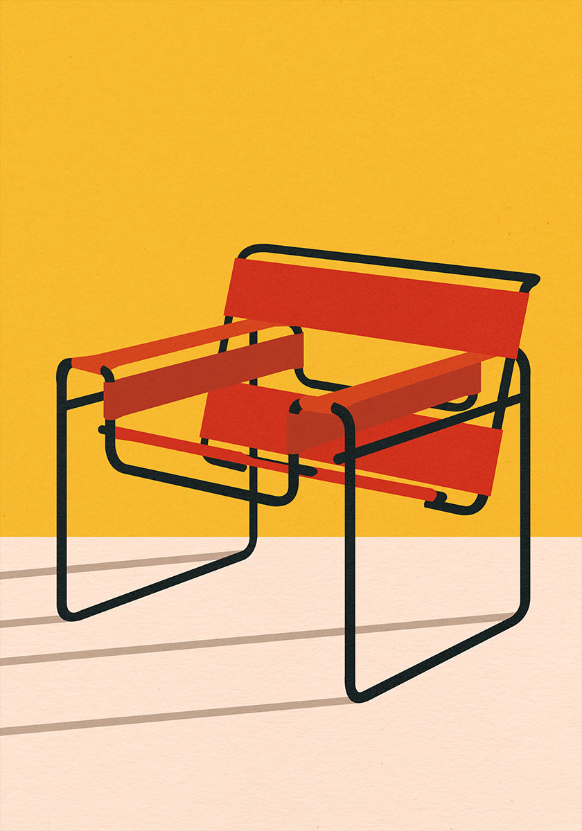 Wassily Chair Marcel Breuer Plakat - Posterbox