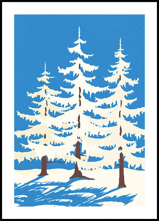 Harz Winter Trees Plakat - Posterbox