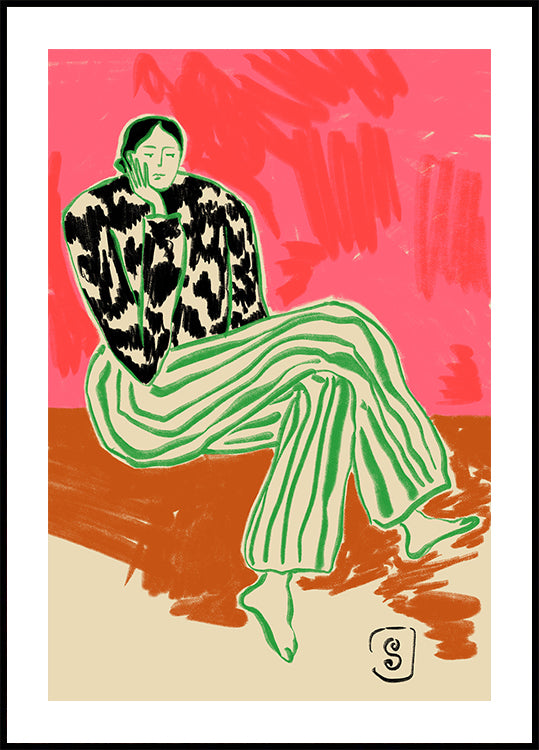 Calm Woman Portrait - Posterbox