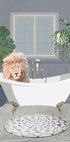 Lion takes a bath Plakat - Posterbox