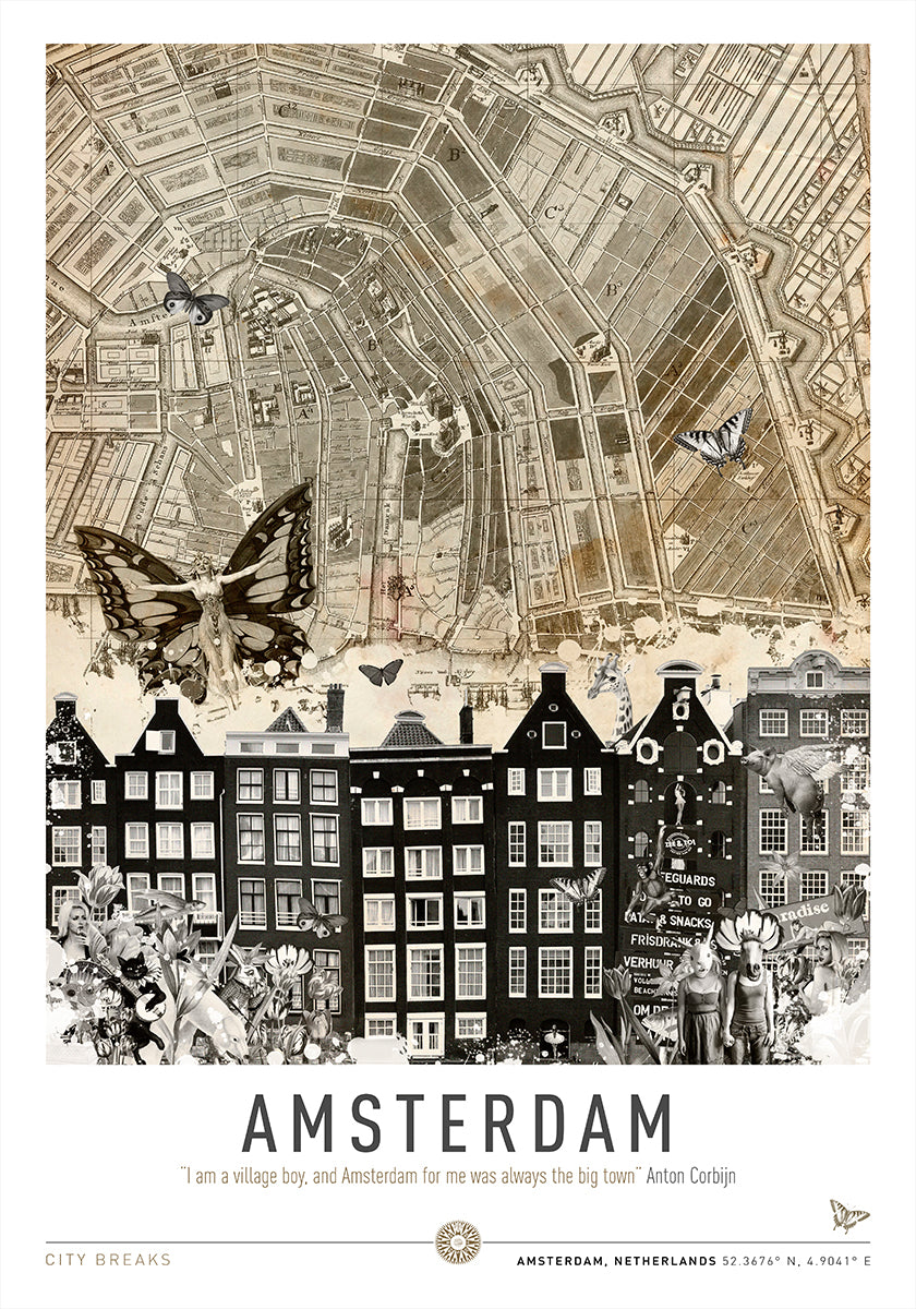 Amsterdam (City Breaks) Plakat - Posterbox