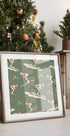 Winter Sports   Retro Vintage Ski Blue.png Plakat - Posterbox