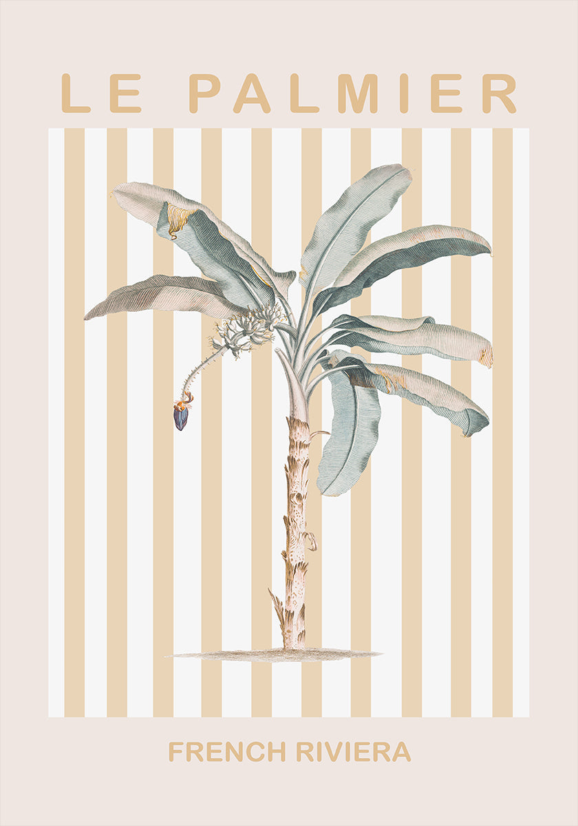 Riviera Plam Tree Plakat - Posterbox