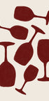 Abstract  Wine Glasses Plakat - Posterbox