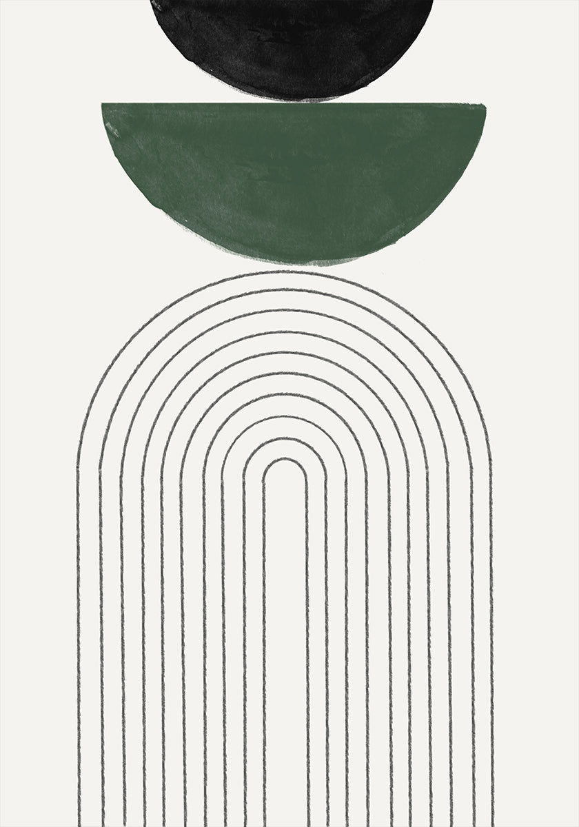 Arched Geometry Plakat - Posterbox