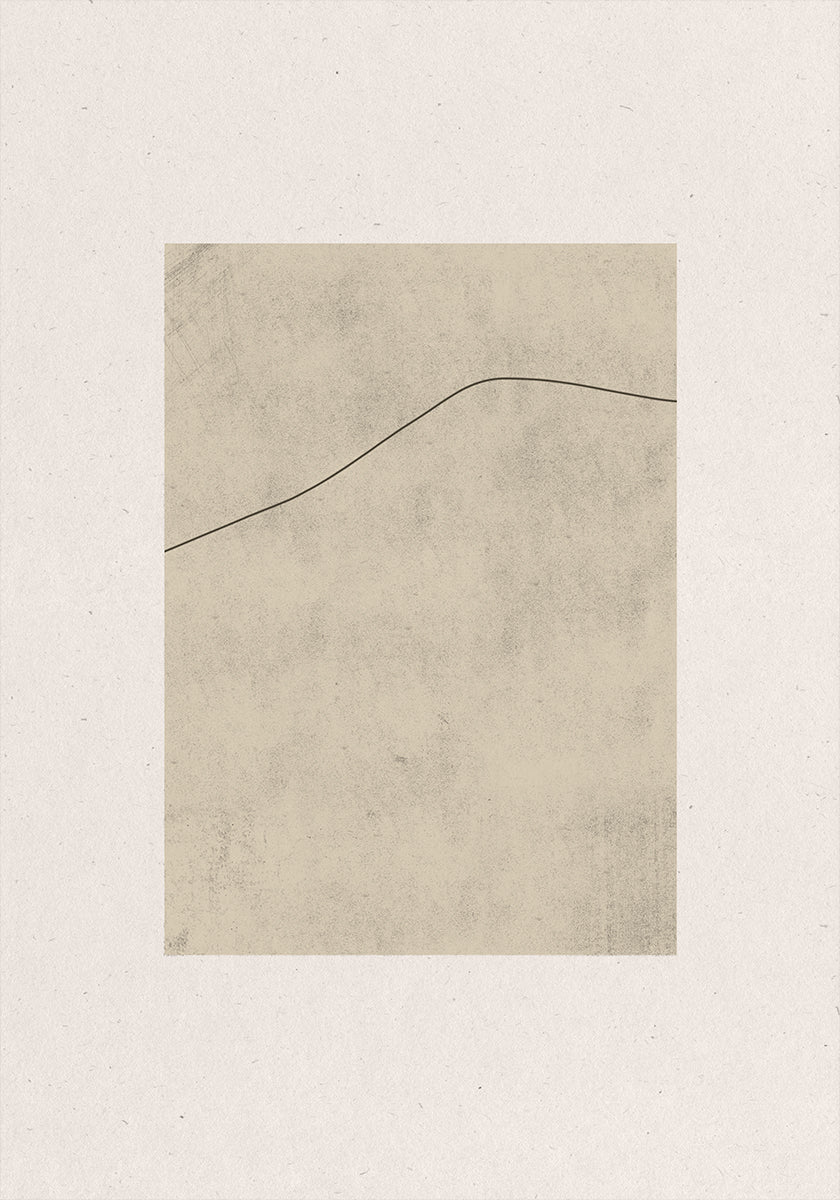 Line on Whispered Beige Plakat - Posterbox