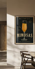 Bottomless Mimosas Art Deco Cocktail Bar Art Plakat - Posterbox