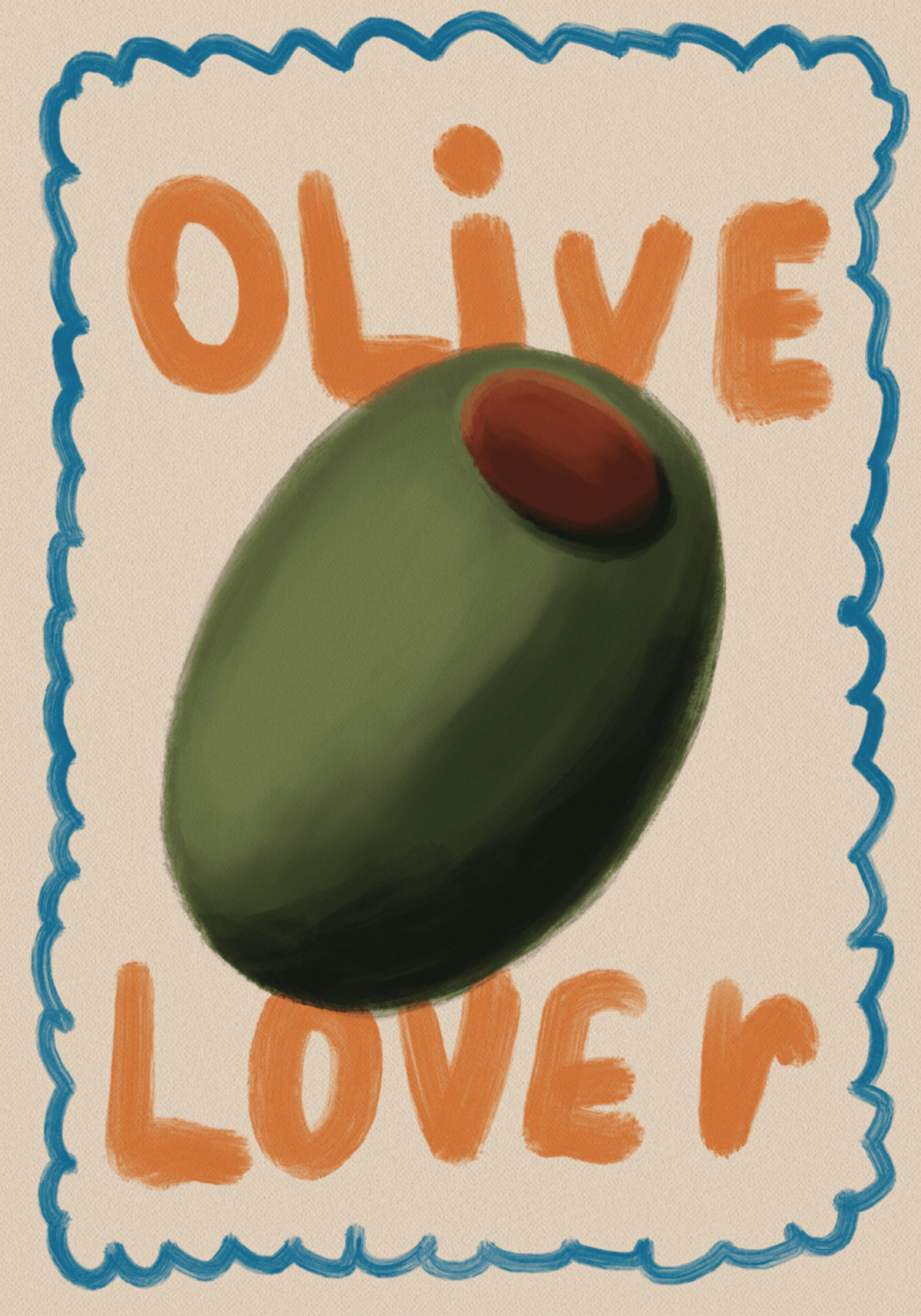 Liebhaber grüner Oliven