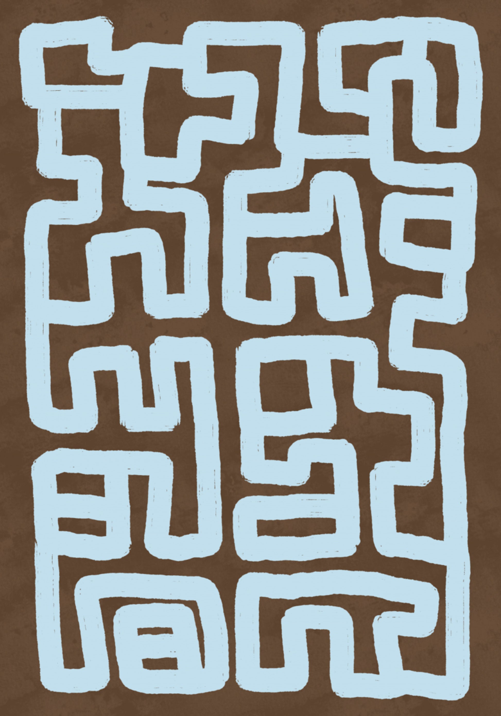 Abstraktes gewundenes Labyrinth