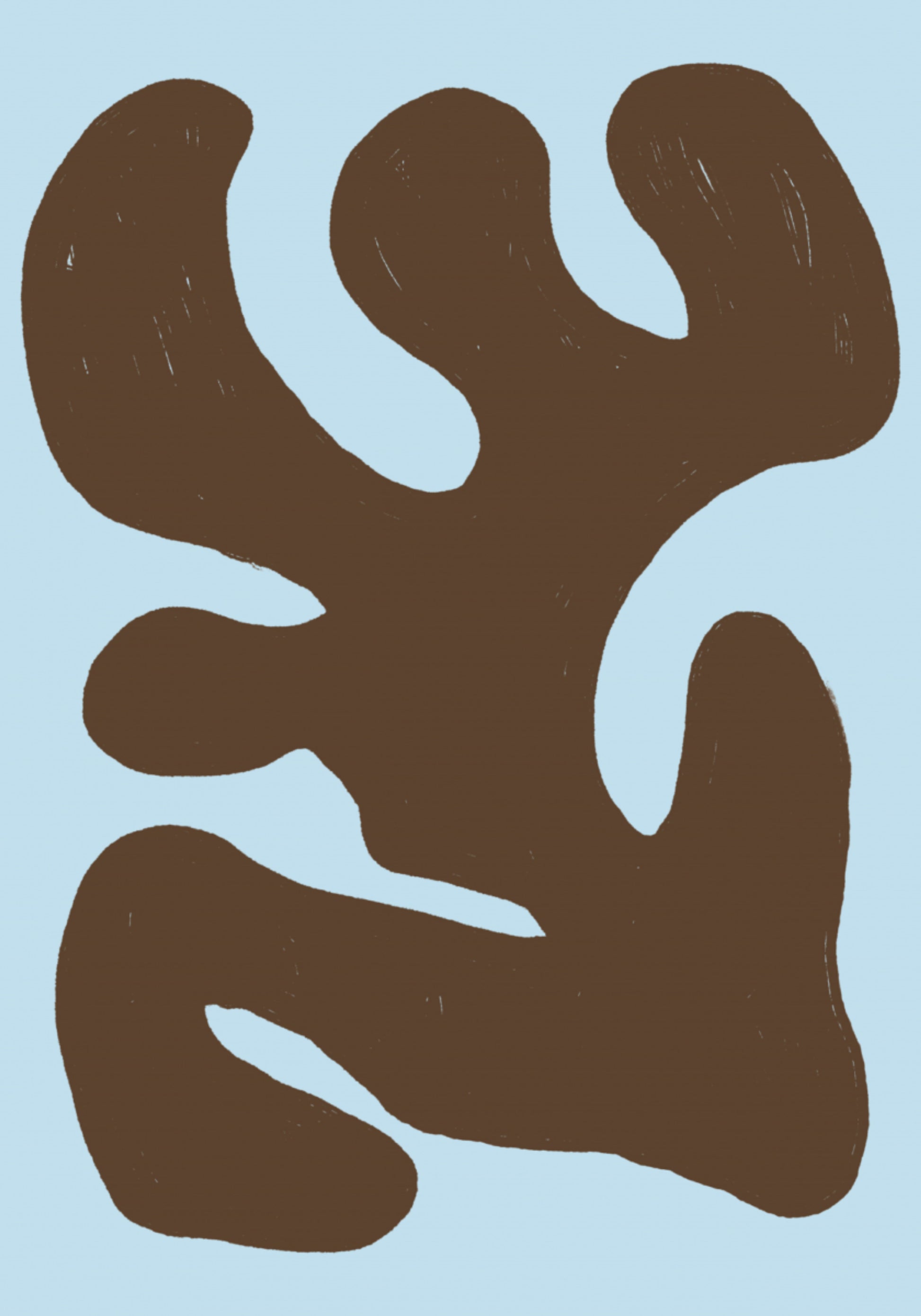 Organische braune Form