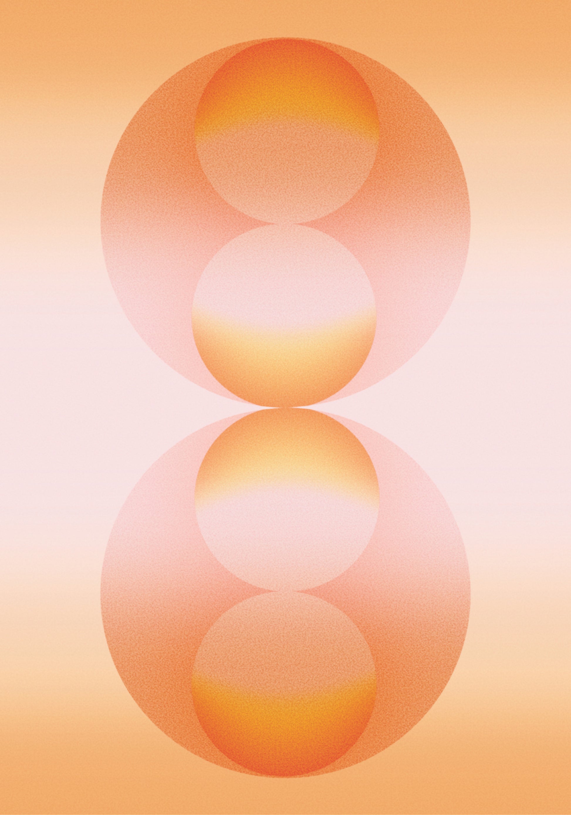 Reflektierte Farbverlaufskugeln