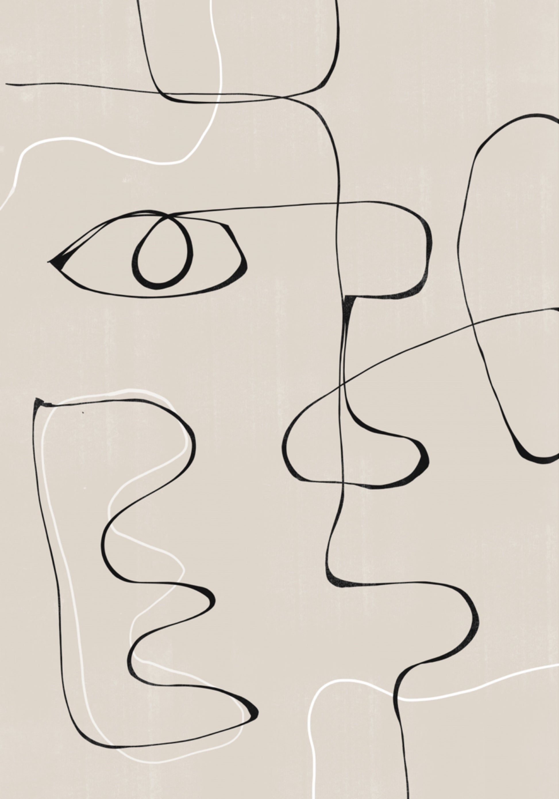 Abstrakte Gesichtslandschaft