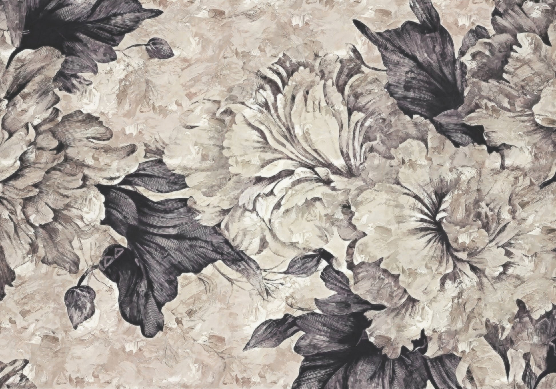Klassische monochrome Pfingstrosen