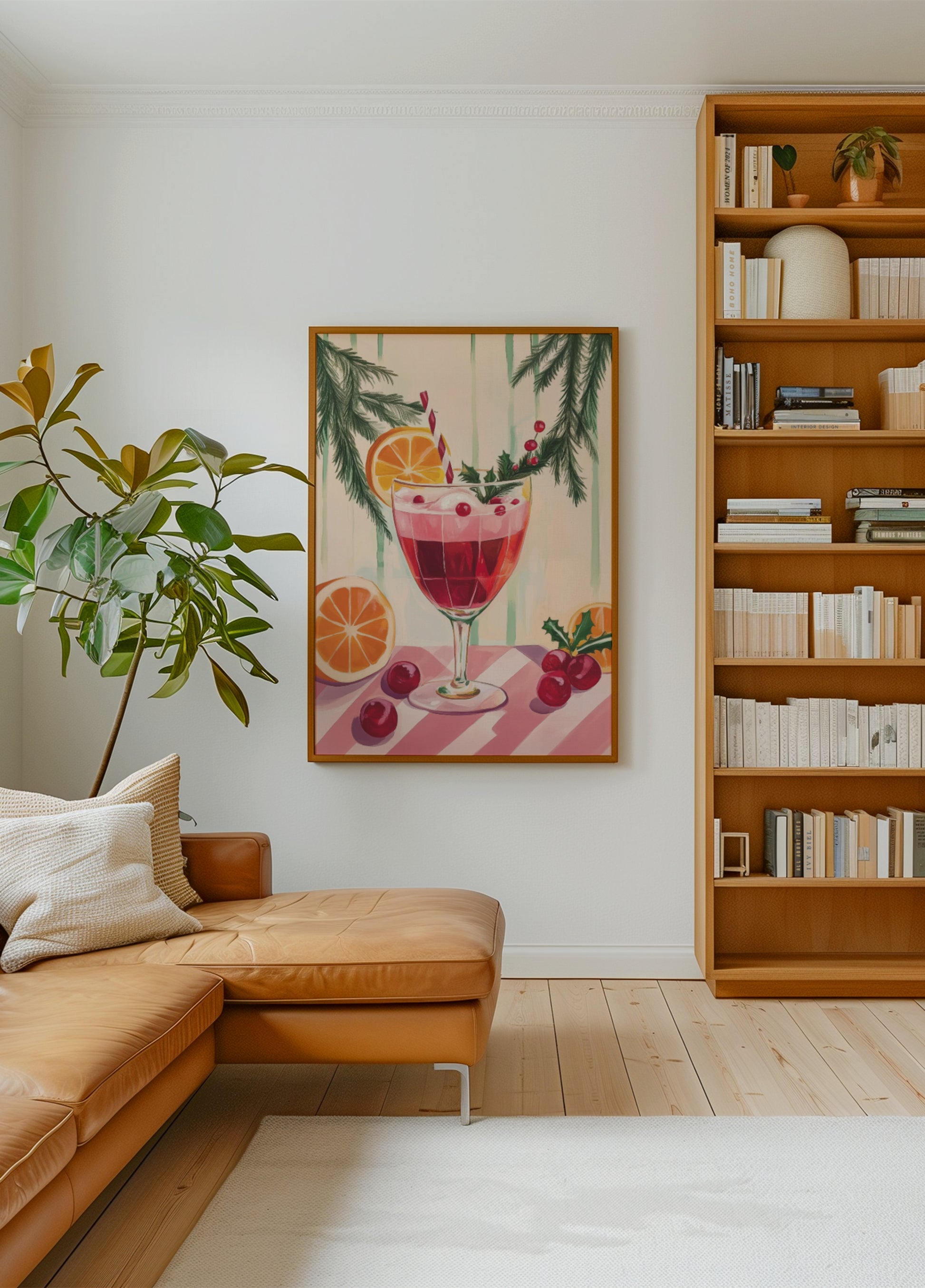 Weihnachtsroter Cocktail