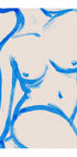 Blue Contour Nude Plakat - Posterbox