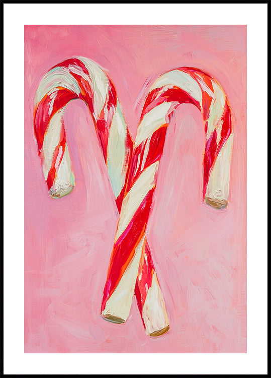 Candy Cane Delight Plakat - Posterbox