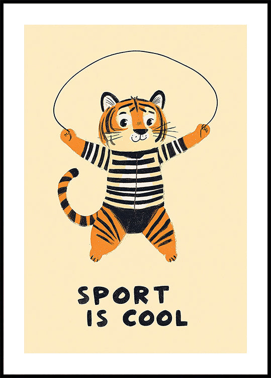 Jumping Tiger Fun - Posterbox