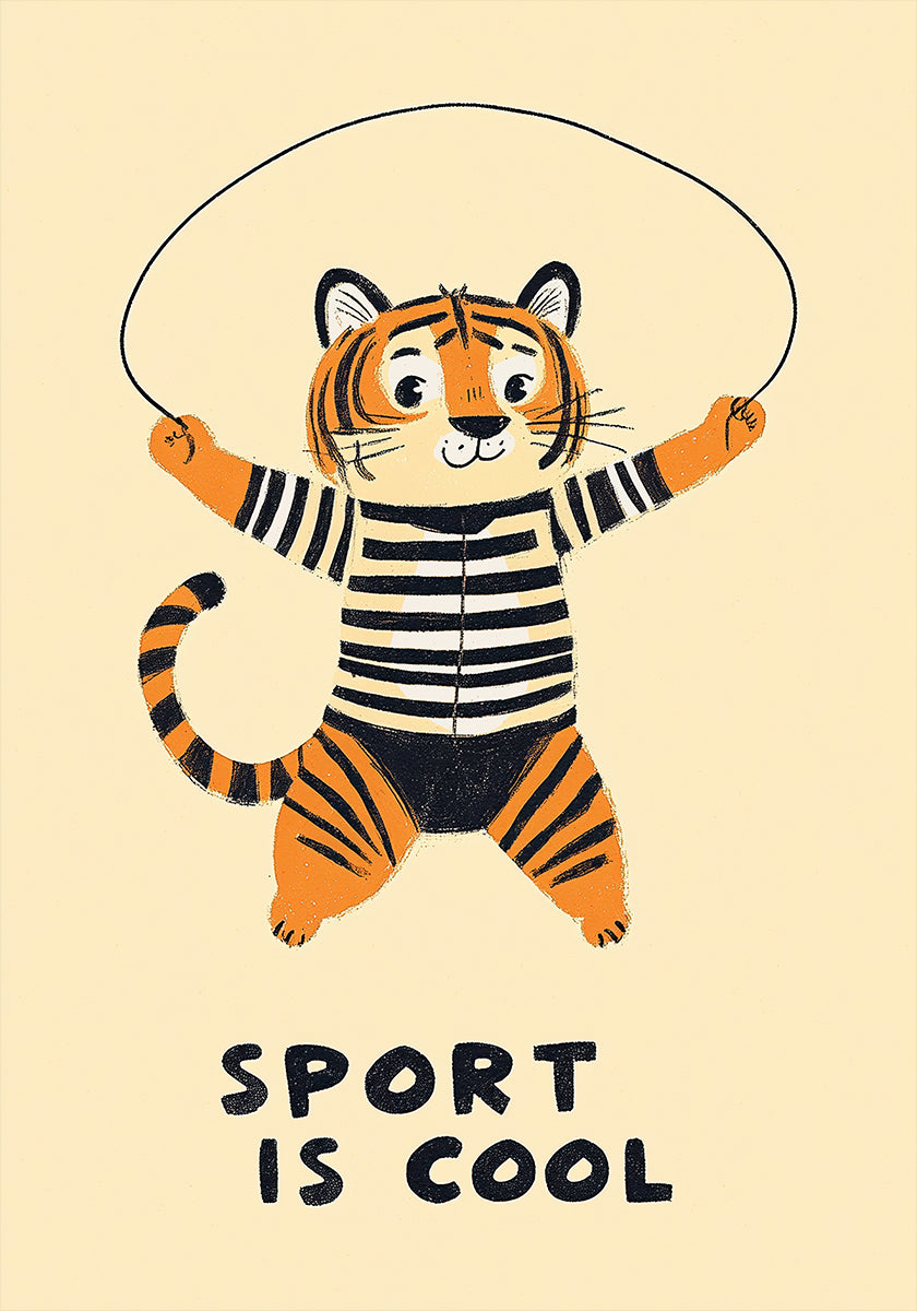 Jumping Tiger Fun - Posterbox