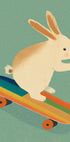 Skateboarding Bunny Plakat - Posterbox