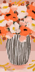 Striped Vase Blooms Plakat - Posterbox