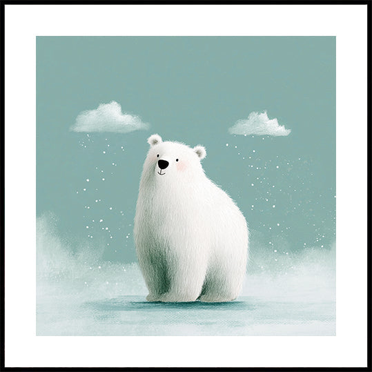 Happy polar bear Plakat - Posterbox