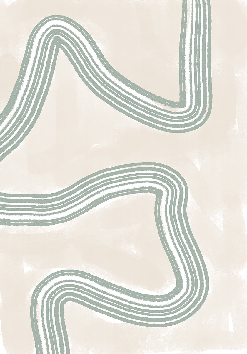 Curved Tranquility - Posterbox