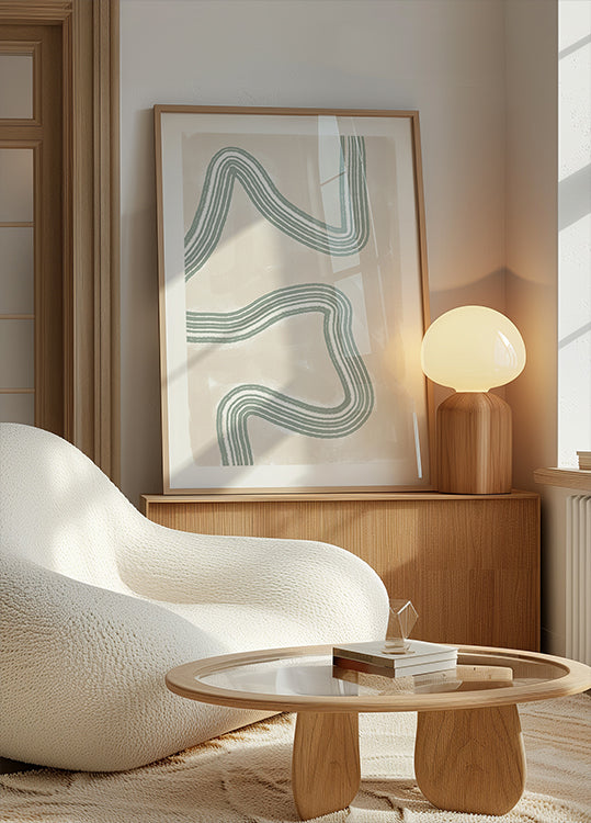 Curved Tranquility - Posterbox