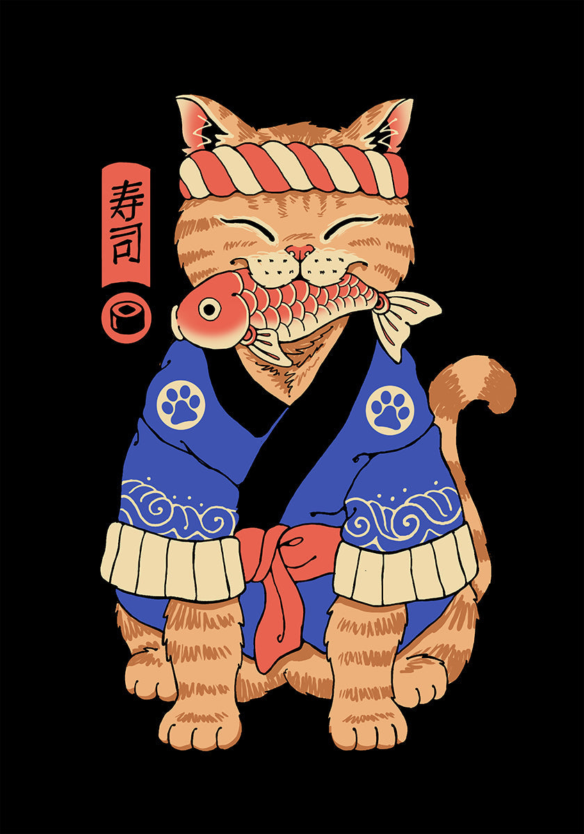 Sushi Meowster Plakat - Posterbox