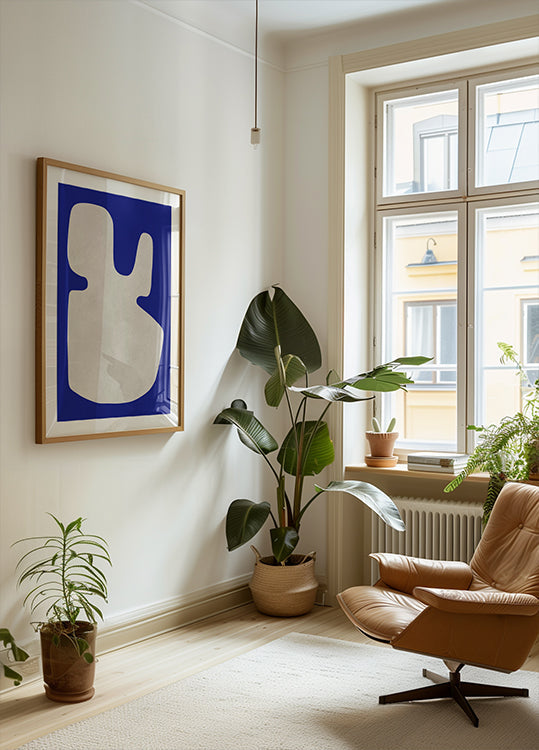 Blue and white art 4 (NEW) - Posterbox